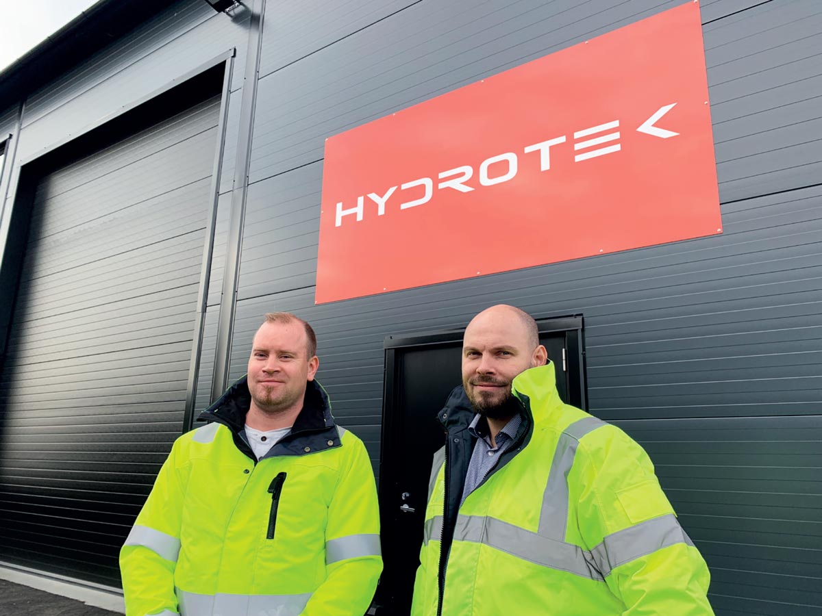 Ari Malmelin (oik.) ja Rami Lehtinen lähtivät yrittäjiksi kesällä 2019 työskenneltyään aiemmin jo pitkään hydrauliikka-alalla.